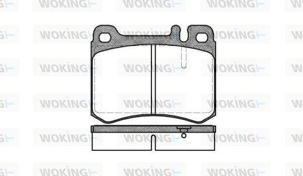 Woking P3603.00 - Тормозные колодки, дисковые, комплект autodnr.net