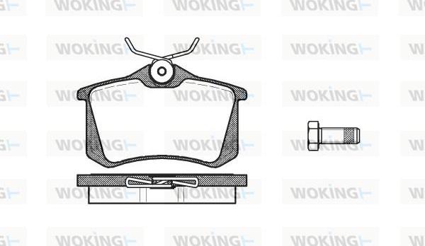 Woking P3633.10 - Тормозные колодки, дисковые, комплект avtokuzovplus.com.ua