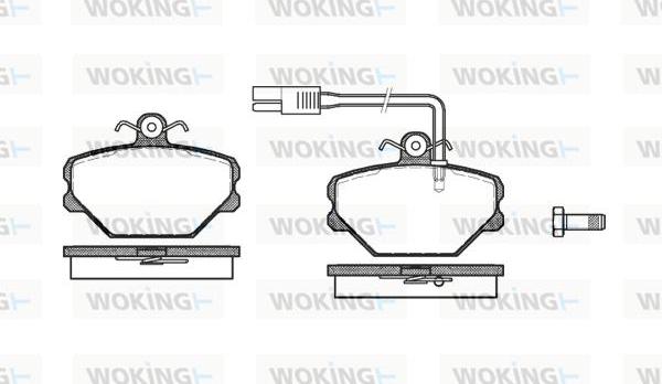 Woking P3643.12 - Гальмівні колодки, дискові гальма autocars.com.ua