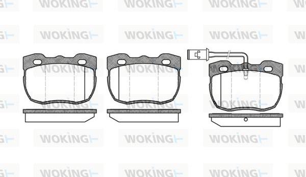 Woking P3673.11 - Гальмівні колодки, дискові гальма autocars.com.ua