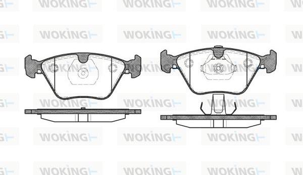 Woking P3703.13 - Гальмівні колодки, дискові гальма autocars.com.ua