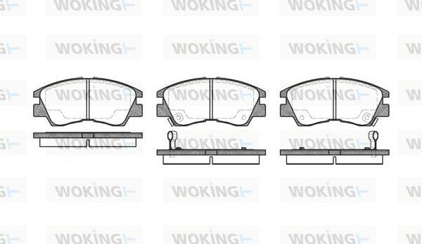Woking P3753.02 - Тормозные колодки, дисковые, комплект autodnr.net