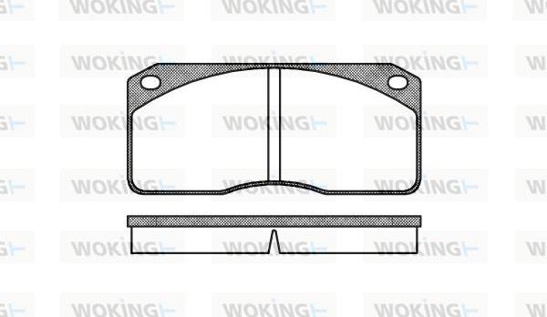 Woking P3783.00 - Тормозные колодки, дисковые, комплект avtokuzovplus.com.ua