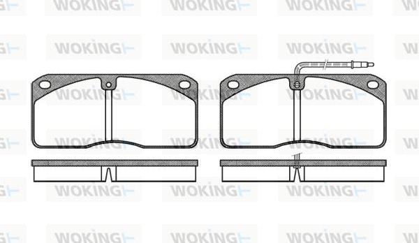 Woking P3783.40 - Гальмівні колодки, дискові гальма autocars.com.ua