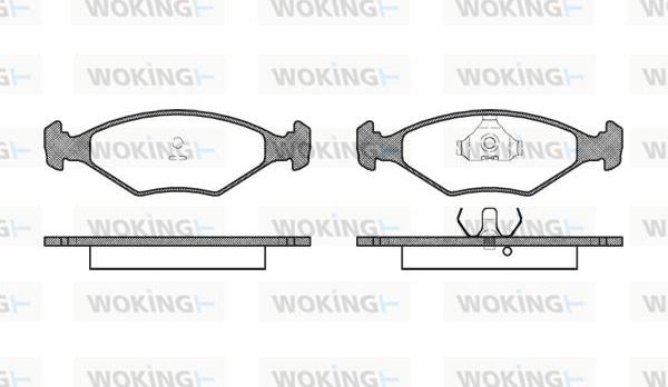 Woking P3813.00 - Гальмівні колодки, дискові гальма autocars.com.ua