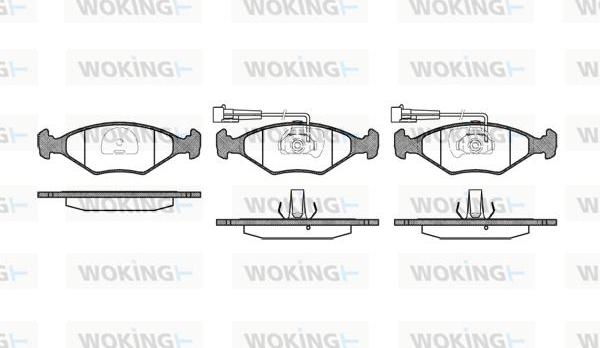 Woking P3813.32 - Гальмівні колодки, дискові гальма autocars.com.ua