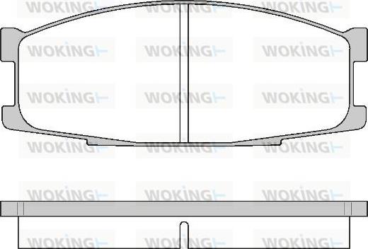 Woking P3833.00 - Гальмівні колодки, дискові гальма autocars.com.ua