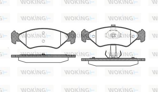 Woking P3853.30 - Гальмівні колодки, дискові гальма autocars.com.ua