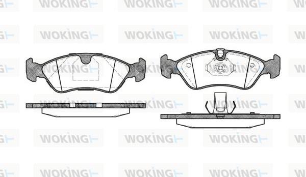 Woking P3863.50 - Гальмівні колодки, дискові гальма autocars.com.ua