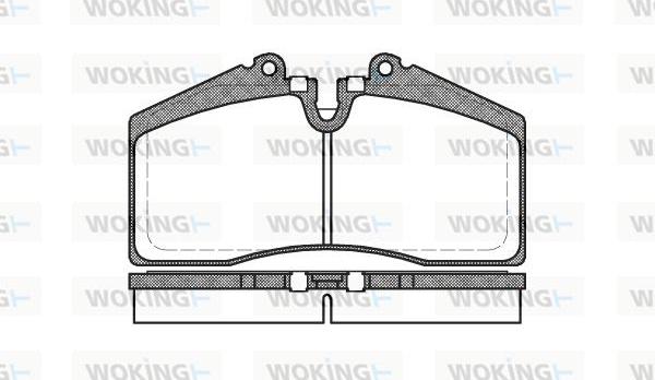 Woking P3883.00 - Гальмівні колодки, дискові гальма autocars.com.ua