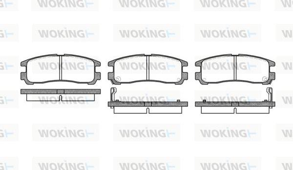 Woking P3913.02 - Гальмівні колодки, дискові гальма autocars.com.ua