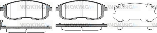 Woking P3933.11 - Тормозные колодки, дисковые, комплект avtokuzovplus.com.ua