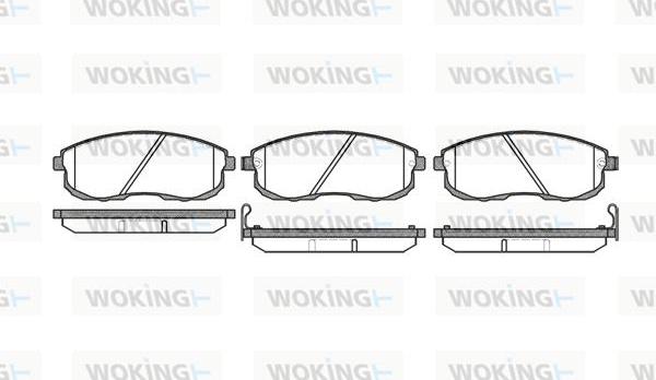 Woking P3933.12 - Гальмівні колодки, дискові гальма autocars.com.ua