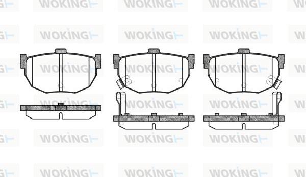 Woking P3943.32 - Гальмівні колодки, дискові гальма autocars.com.ua