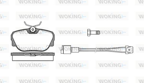 Woking P3963.02 - Гальмівні колодки, дискові гальма autocars.com.ua
