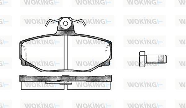 Woking P3973.00 - Гальмівні колодки, дискові гальма autocars.com.ua