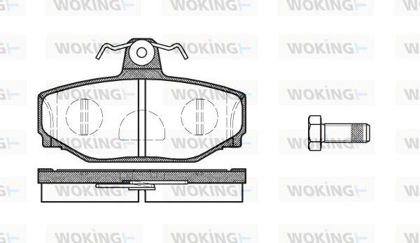 Woking P3973.10 - Гальмівні колодки, дискові гальма autocars.com.ua