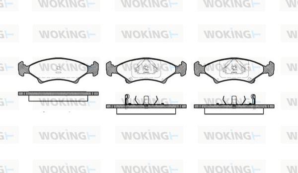 Woking P4023.02 - Гальмівні колодки, дискові гальма autocars.com.ua