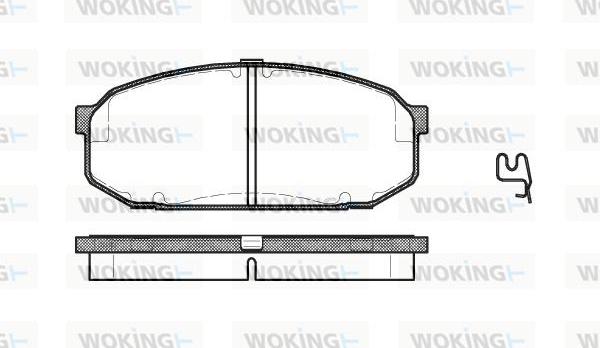 Woking P4043.02 - Гальмівні колодки, дискові гальма autocars.com.ua