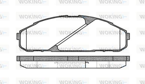 Woking P4073.00 - Тормозные колодки, дисковые, комплект autodnr.net