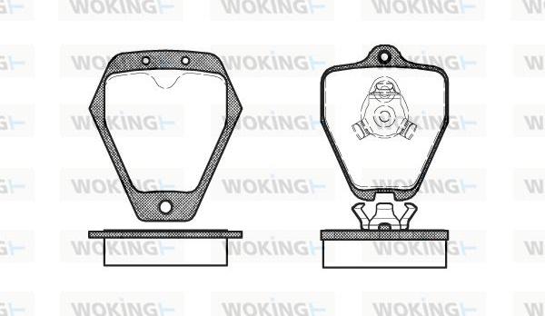 Woking P4083.10 - Гальмівні колодки, дискові гальма autocars.com.ua