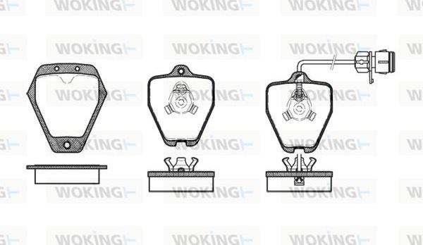 Woking P4083.12 - Тормозные колодки, дисковые, комплект avtokuzovplus.com.ua