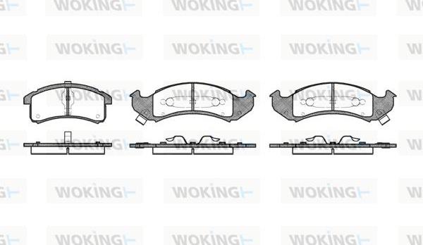 Woking P4373.02 - Гальмівні колодки, дискові гальма autocars.com.ua