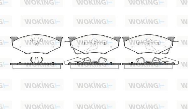 Woking P4513.00 - Гальмівні колодки, дискові гальма autocars.com.ua