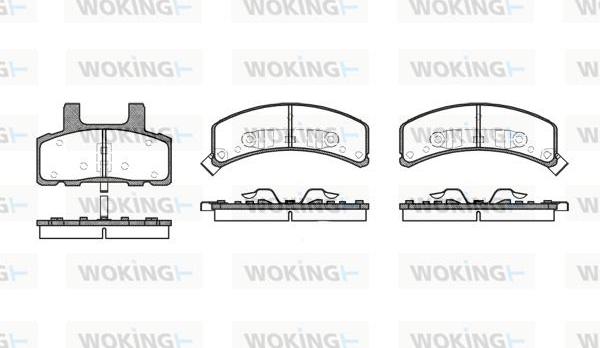 Woking P4523.02 - Гальмівні колодки, дискові гальма autocars.com.ua