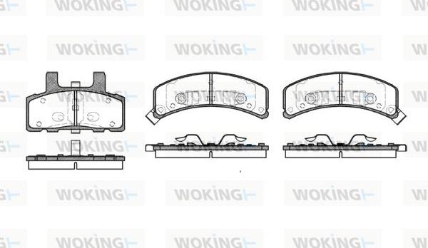 Woking P4523.32 - Гальмівні колодки, дискові гальма autocars.com.ua
