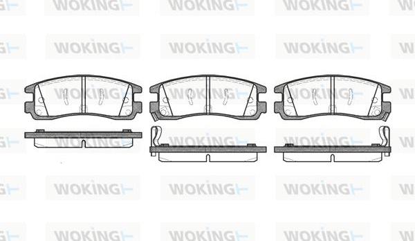 Woking P4663.22 - Гальмівні колодки, дискові гальма autocars.com.ua