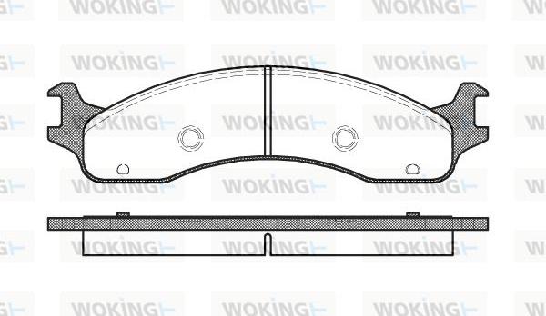 Woking P4733.00 - Тормозные колодки, дисковые, комплект avtokuzovplus.com.ua