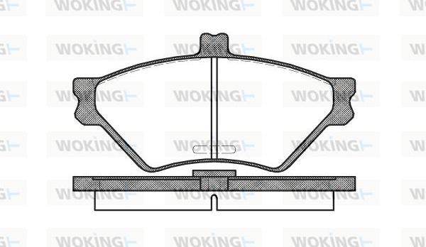 Woking P4743.00 - Гальмівні колодки, дискові гальма autocars.com.ua