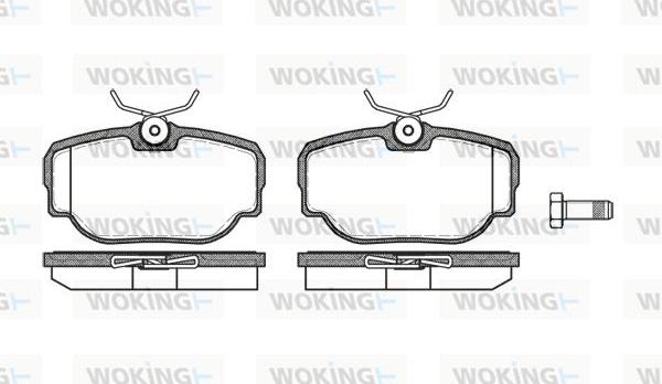 Woking P4773.00 - Тормозные колодки, дисковые, комплект avtokuzovplus.com.ua