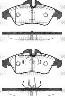 Woking P4783.10 - Гальмівні колодки, дискові гальма autocars.com.ua