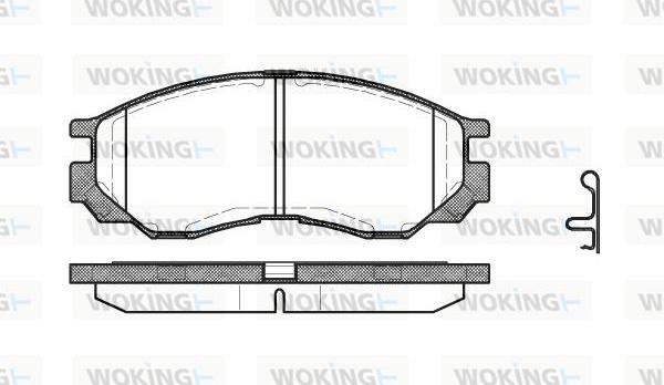 Woking P4833.00 - Гальмівні колодки, дискові гальма autocars.com.ua