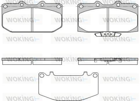 Woking P4993.32 - Гальмівні колодки, дискові гальма autocars.com.ua