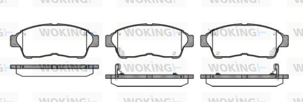 Woking P5023.02 - Гальмівні колодки, дискові гальма autocars.com.ua