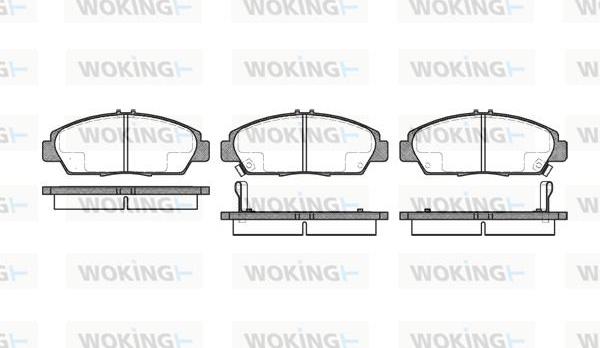 Woking P5063.02 - Гальмівні колодки, дискові гальма autocars.com.ua