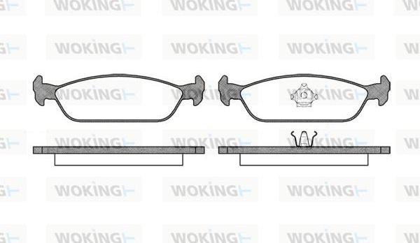 Woking P5113.00 - Тормозные колодки, дисковые, комплект autodnr.net