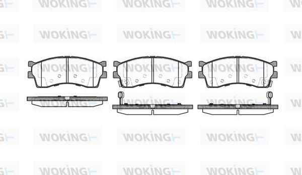Woking P5153.42 - Гальмівні колодки, дискові гальма autocars.com.ua