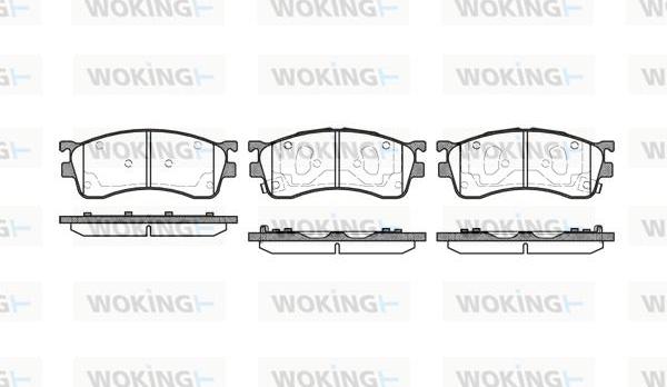 Woking P5153.52 - Гальмівні колодки, дискові гальма autocars.com.ua