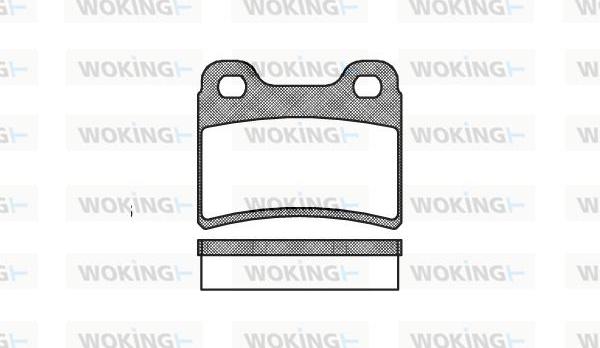 Woking P5173.00 - Тормозные колодки, дисковые, комплект autodnr.net