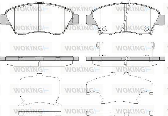 Woking P5183.32 - Гальмівні колодки, дискові гальма autocars.com.ua