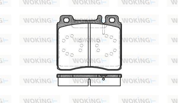 Woking P5203.00 - Гальмівні колодки, дискові гальма autocars.com.ua
