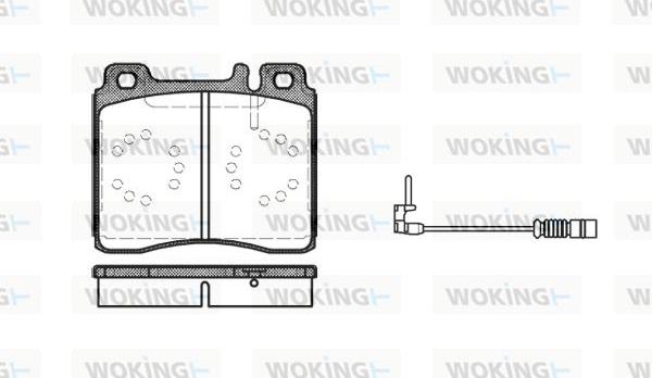 Woking P5203.02 - Тормозные колодки, дисковые, комплект autodnr.net