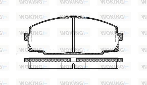 Woking P5213.00 - Гальмівні колодки, дискові гальма autocars.com.ua