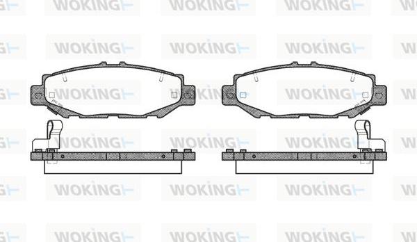 Woking P5243.04 - Гальмівні колодки, дискові гальма autocars.com.ua