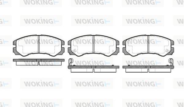 Woking P5253.02 - Гальмівні колодки, дискові гальма autocars.com.ua