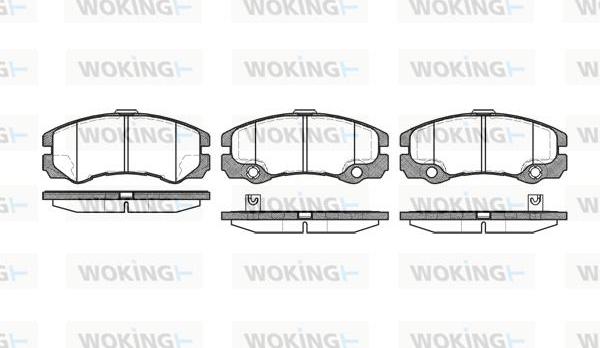 Woking P5253.32 - Гальмівні колодки, дискові гальма autocars.com.ua